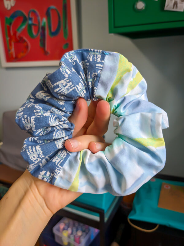 Blue Denim Scrunchie