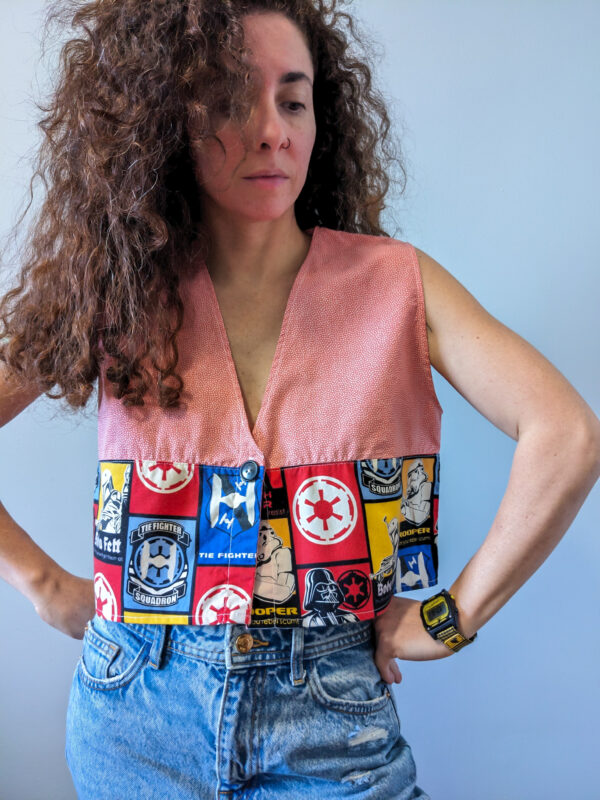 Star Wars Boxy Button Top
