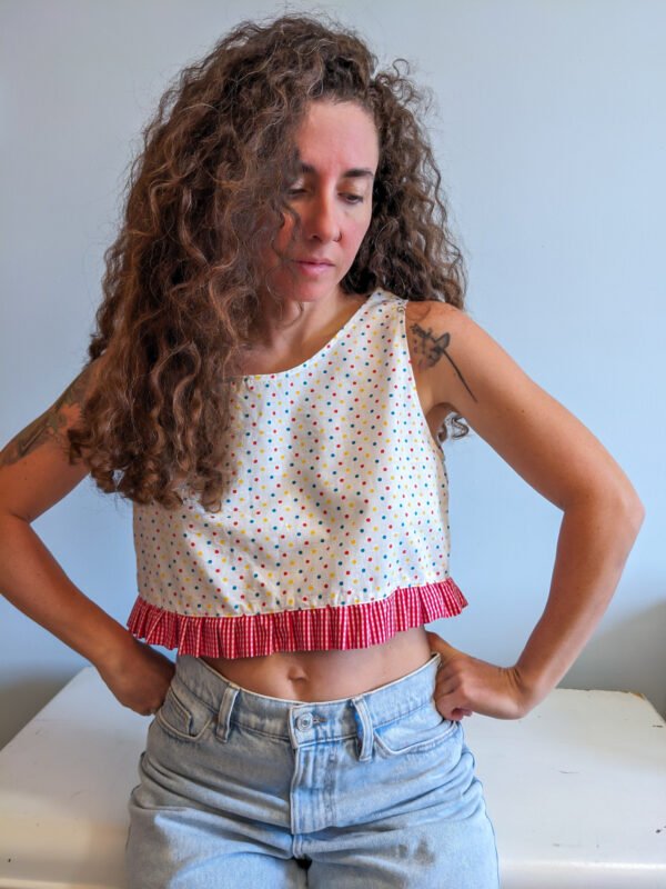 Ruffle Crop Top 04