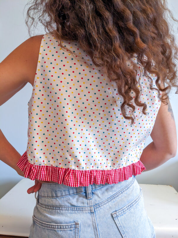 Ruffle Crop Top 04 - Image 2