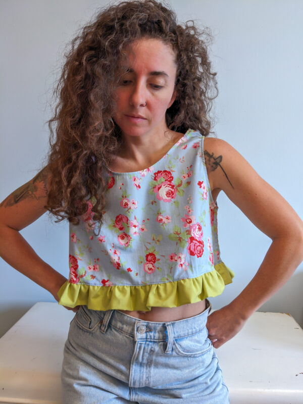 Ruffle Crop Top 01