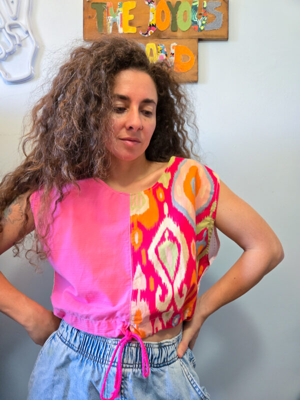 Duna Drawstring Sleeveless Top