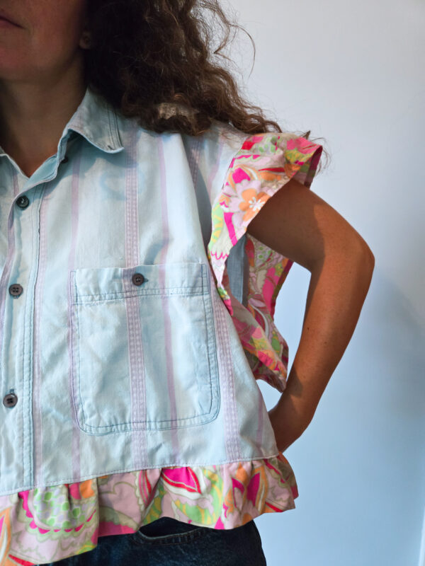 Riya Reworked Vintage Shirt - Image 2