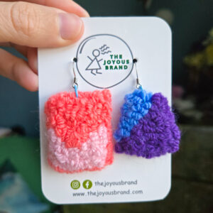 Pura Punch Needle Earrings