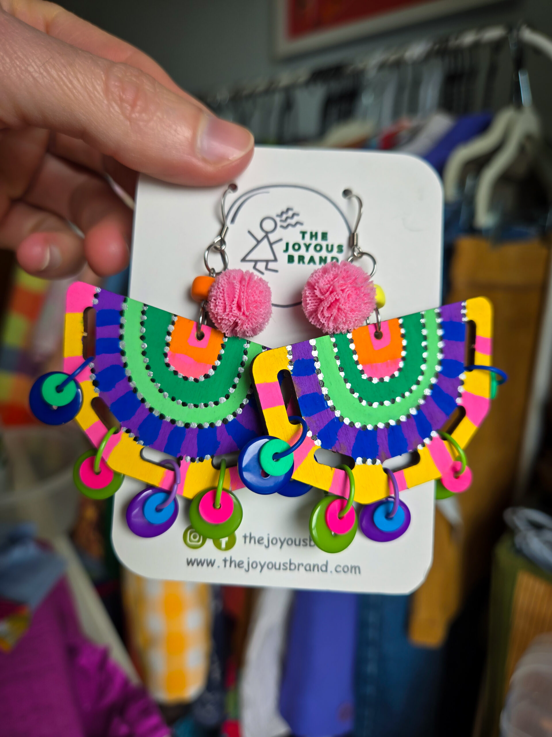 Cha Cha Wooden Earrings - Image 2