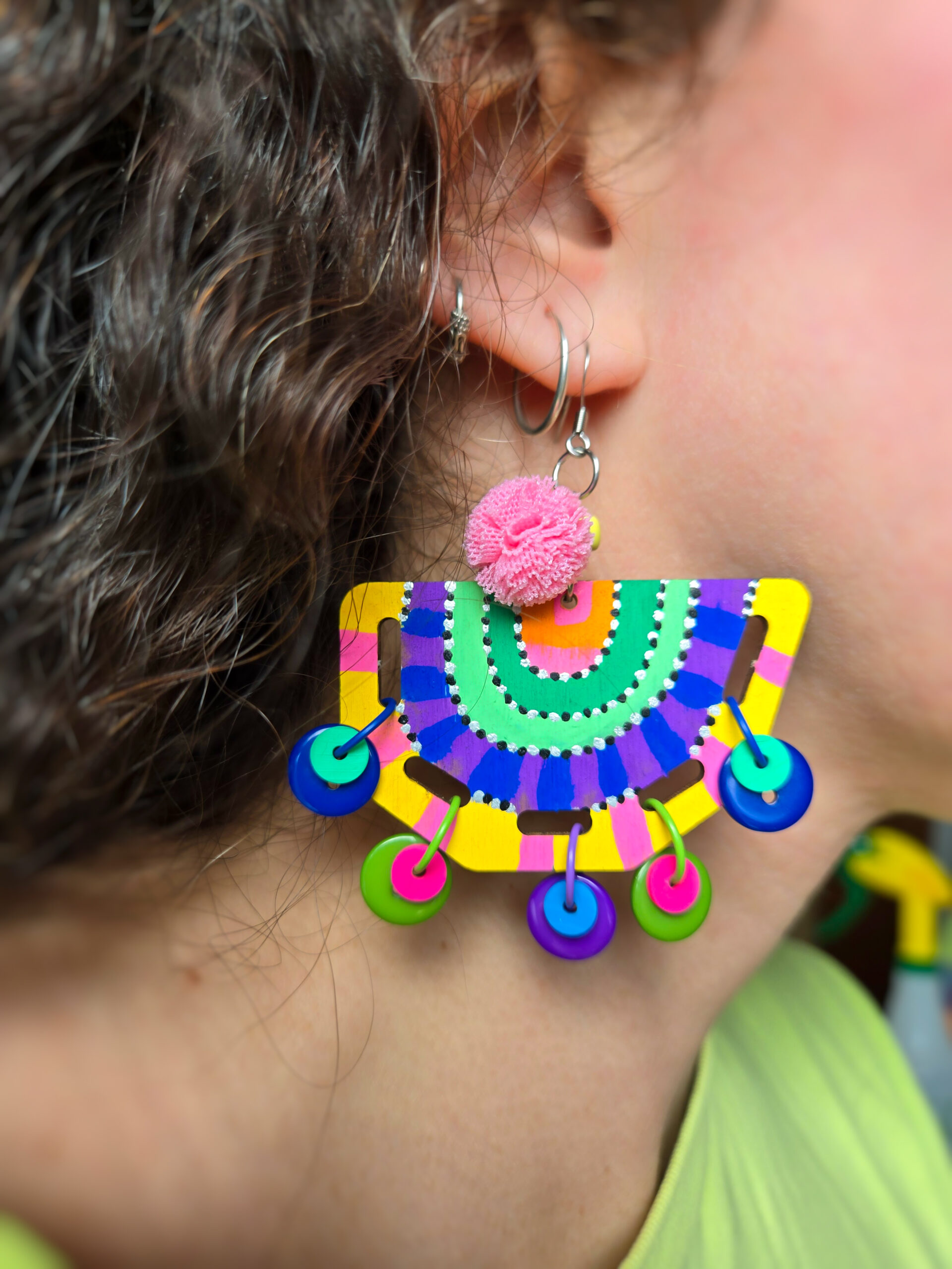 Cha Cha Wooden Earrings