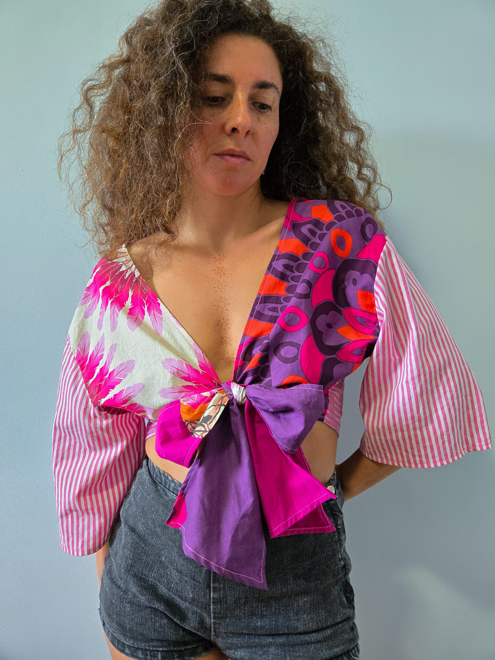 Mandala Front Tie Top - Image 5
