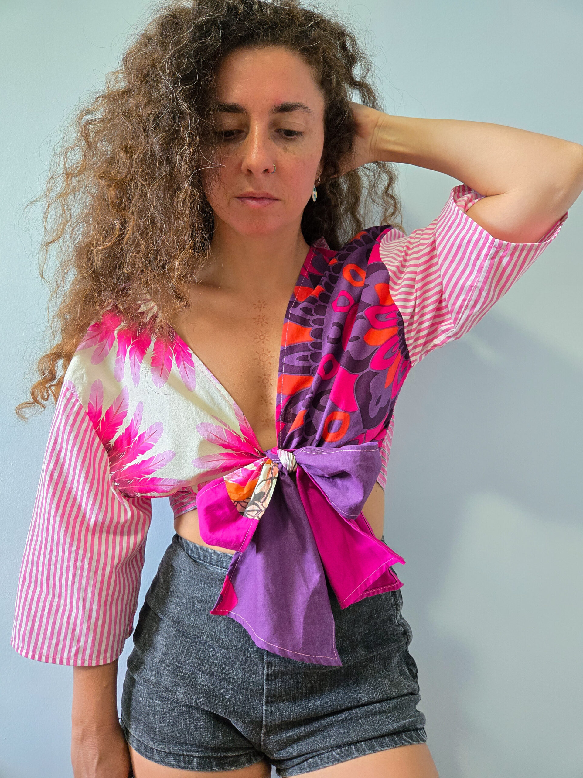 Mandala Front Tie Top
