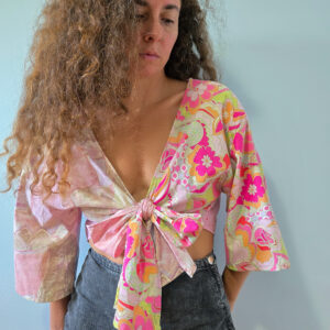 Pastel Front Tie Top
