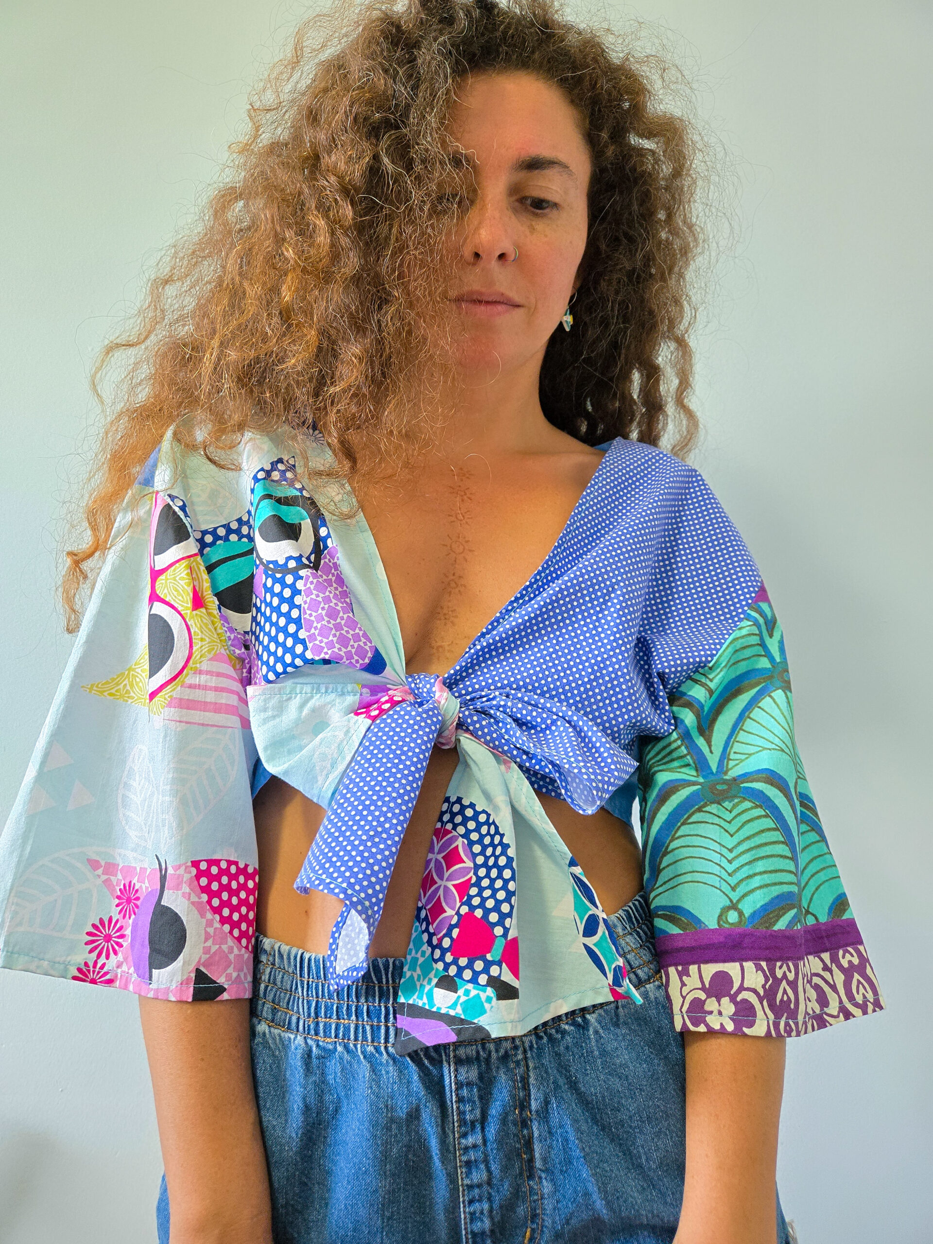 Owl Front Tie Top