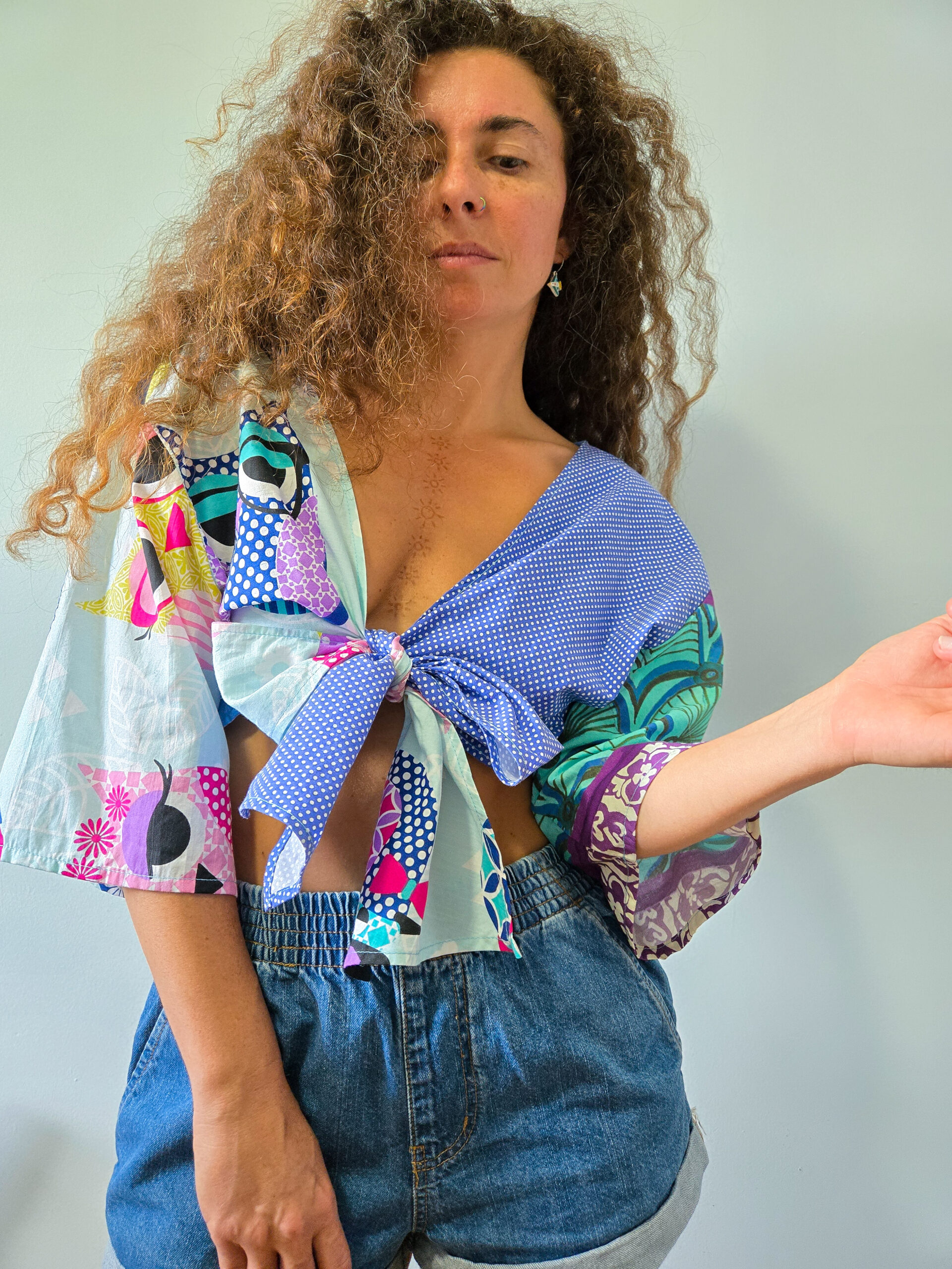 Owl Front Tie Top - Image 4