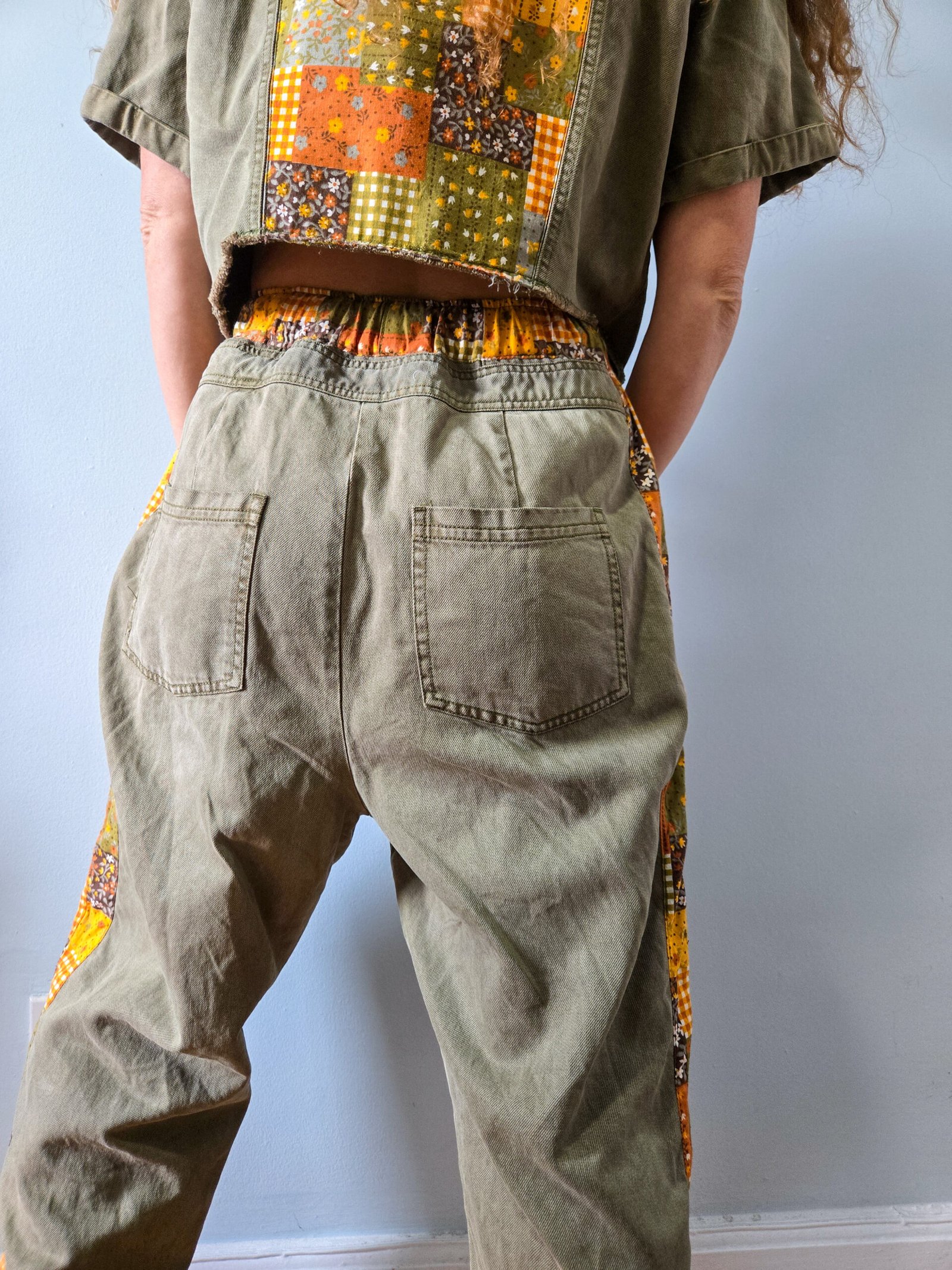 Leaf Reworked Denim Set - Image 13
