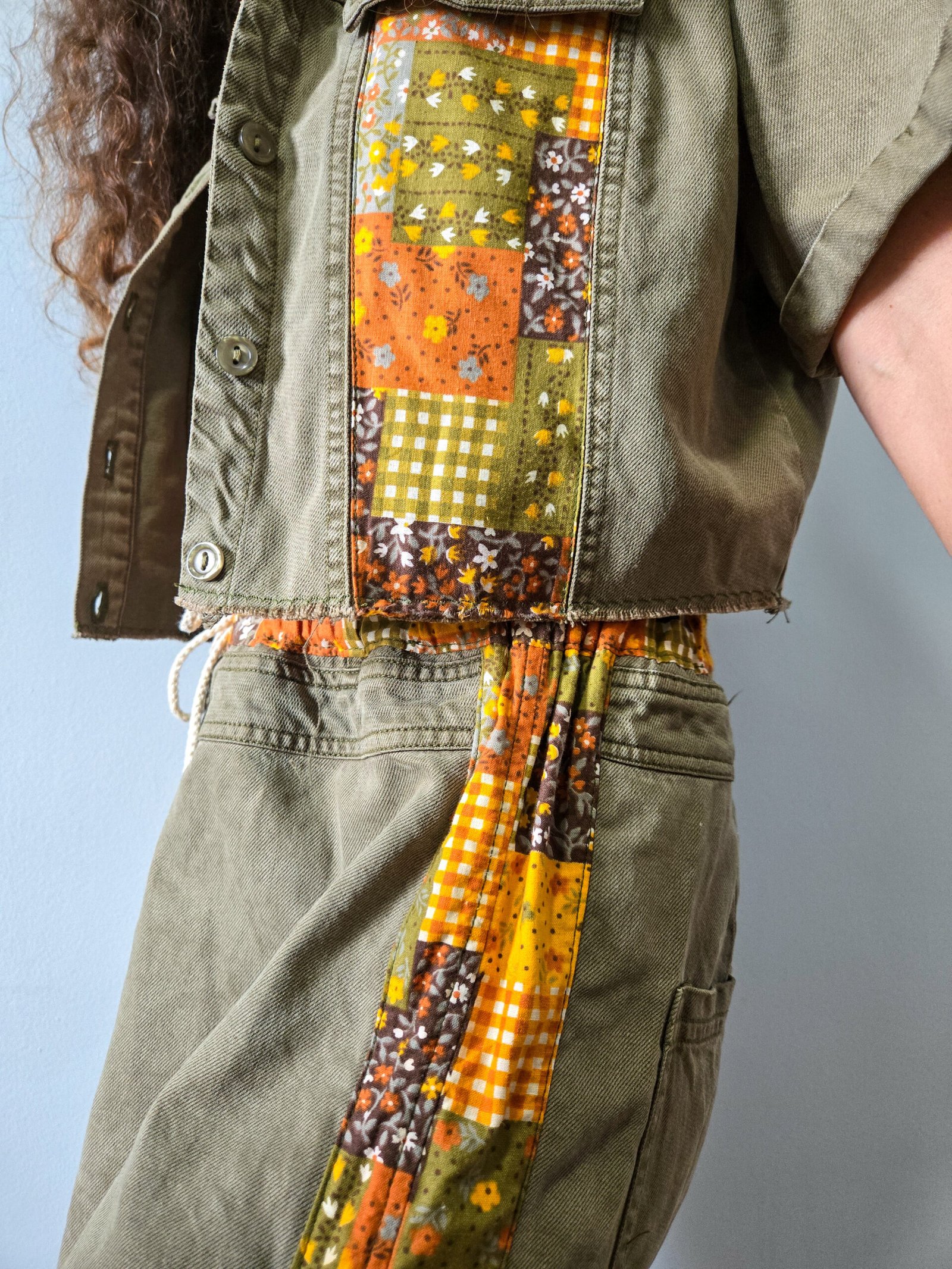 Leaf Reworked Denim Set - Image 7