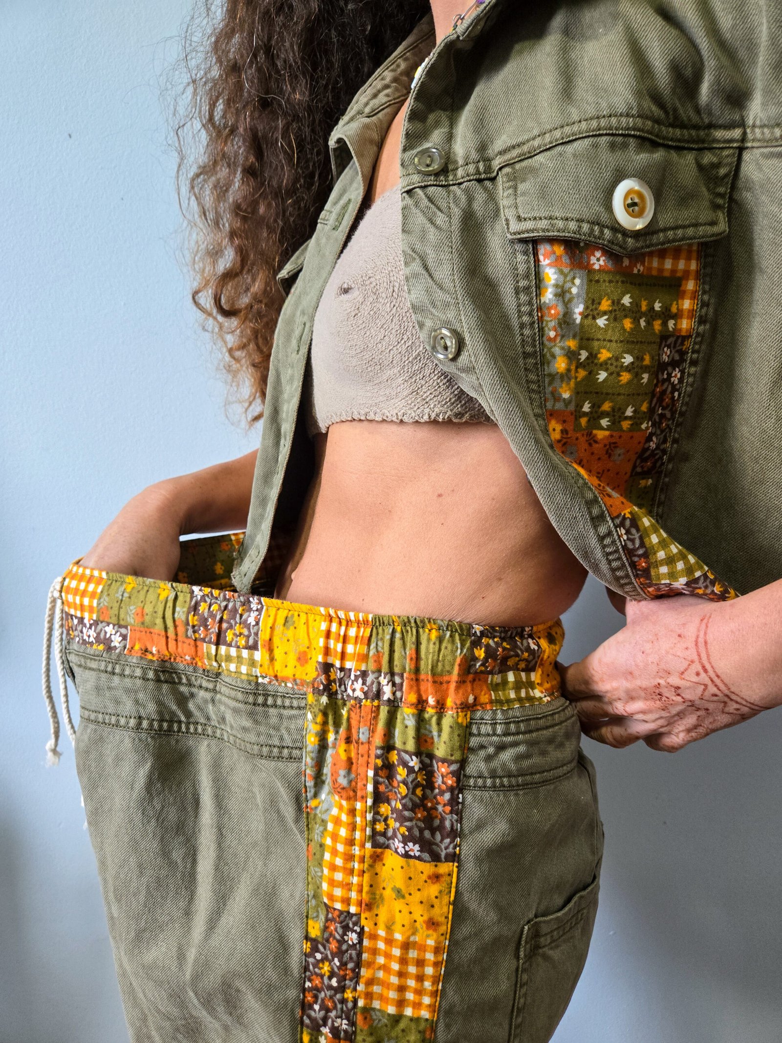 Leaf Reworked Denim Set - Image 4